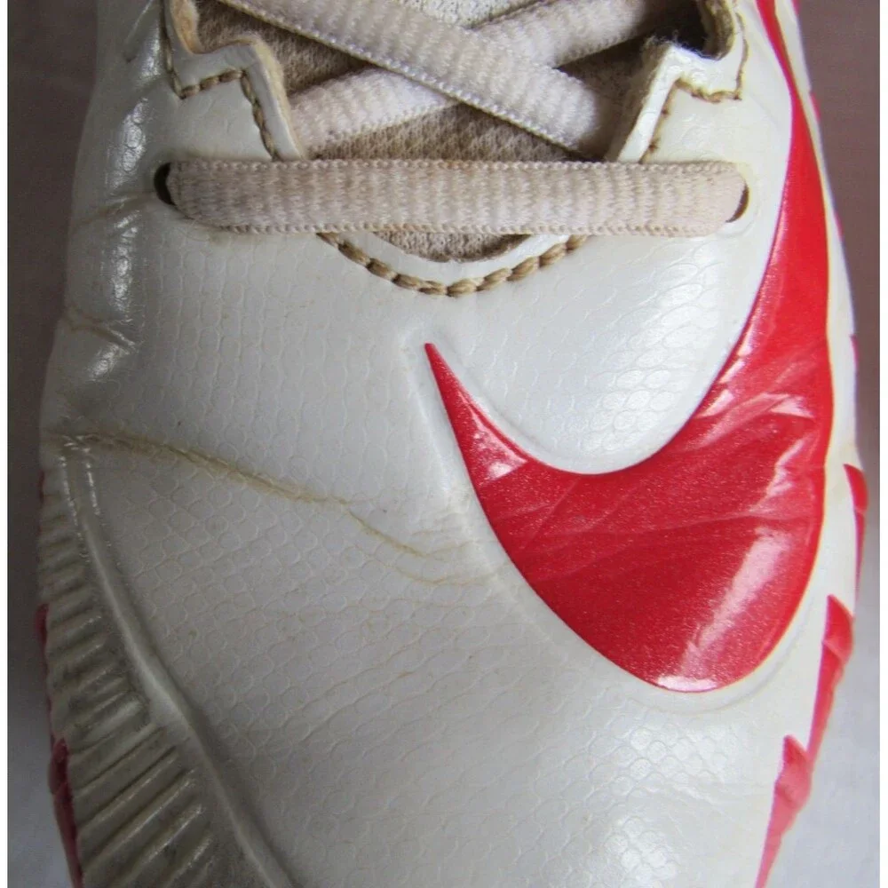 Nike Alpha Fast Flex White/Red Football/Baseball Cleats Size 9.5